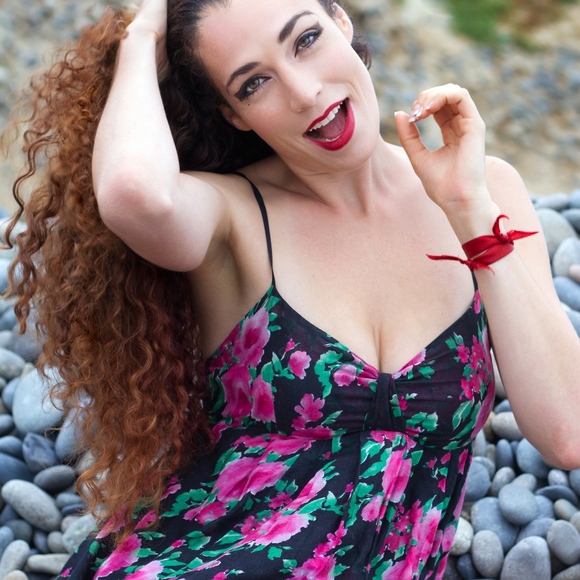 Short smocked / empire - soft  summer dress - Picture 1 of 2